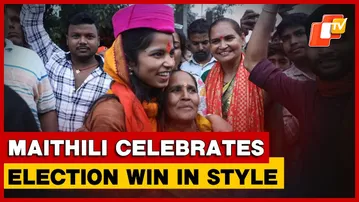 BJP’s Maithili Thakur Expresses Joy Through Song After Becoming First-Time Bihar MLA
