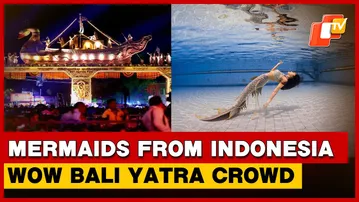 Indonesian Mermaids Make A Splash At Cuttack’s Bali Yatra Fair | Odisha