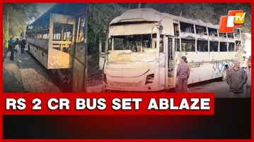 Miscreants Torch Passenger Bus Worth Rs 2 Crore In Rourkela, Police Begin Probe | Odisha