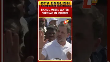 Rahul Gandhi Meets Water Contamination Victims' Families In Indore, MP