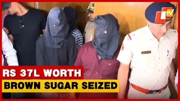 Three Notorious Drug Peddlers Arrested In Bhubaneswar; Brown Sugar Worth Rs 37L Seized