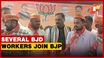 Hundreds Of BJD Workers Join BJP In Khordha