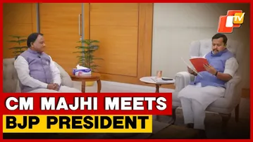 Odisha CM Mohan Majhi Holds Key Organisational Talks With BJP President In New Delhi