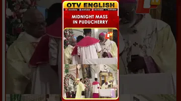 People Offer Midnight Mass Prayers In Puducherry For Christmas