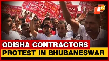 Odisha Contractors Stage Protest In Bhubaneswar Over ‘Irregular’ Tender Policies