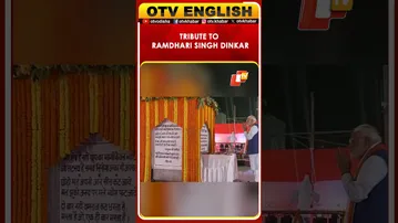 Prime Minister Narendra Modi Pays Tribute To Ramdhari Singh Dinkar's Statue In Patna, Bihar | OTV