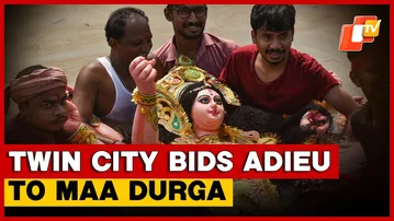 Twin City Cuttack And Bhubaneswar Bids Adieu To Goddess Durga