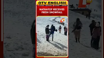 Tourists Visit Nathatop, Jammu & Kashmir For Fresh Snowfall