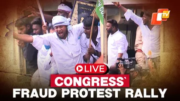 🔴LIVE: Youth Congress Stages Protest Over Job Fraud Allegations In Bhubaneswar