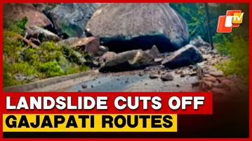 Landslide Cuts Off Key Routes In Gajapati Due To Cyclone Montha
