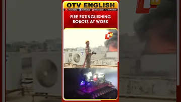 Bhubaneswar Supermarket Fire: Autonomous Fire Extinguisher Rovers Deployed | OTV