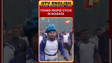 Young People Participate In Fit India On Cycle Event In Kolkata