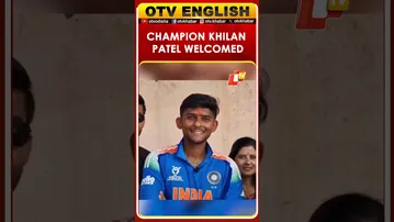 ICC Under-19 Cricket Champion Khilan Patel Welcomed Home In Gujarat