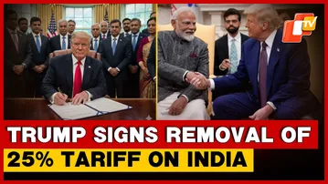 Trump Signs Executive Order Lifting 25% Tariff Penalty On India For Buying Russian Oil