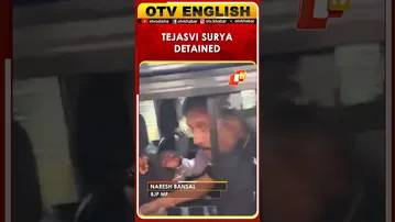 BJP MP Tejasvi Surya Detained By Karnataka Police For Staging Protest In Front Of Metro Statio