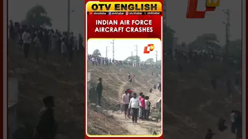 Indian Air Force Trainee Aircraft Crashes In Prayagraj Pond