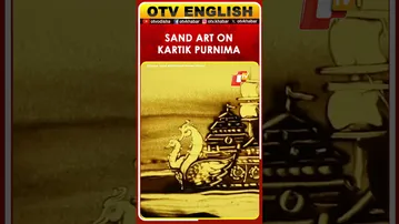 Sand Artist Manas Kumar Sahoo Creates Mesmerizing Sand Animation On Kartika Purnima