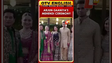 Sachin Tendulkar & Family At Arjun-Saaniya's Mehendi & Sangeet In Mumbai