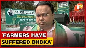 BJD Stages Massive Protest, Says Farmers Suffered ‘Dhoka’ Over Procurement | Odisha