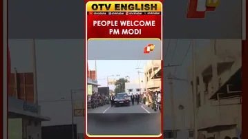 People Gather To Welcome PM Narendra Modi In Somnath, Gujarat