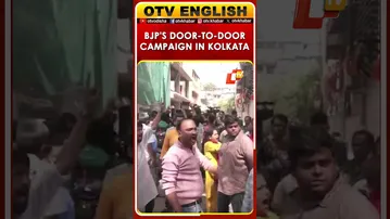 Union Minister Sukanta Majumdar Paints Lotus As Part Of BJP's Door-To-Door Campaign | Kolkata