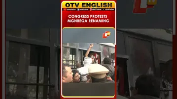 Congress Leaders Protest MGNREGA Rename To VB-G-Ram-G Bill In Lucknow