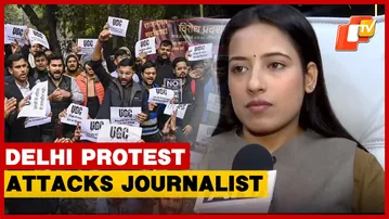 Woman Journalist Attacked At Pro-UGC Protest In Delhi Yesterday