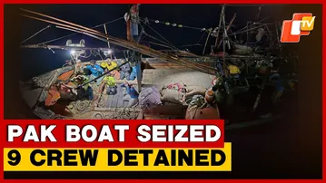Indian Coast Guard Seizes Pakistani Boat, Nine Crew Detained