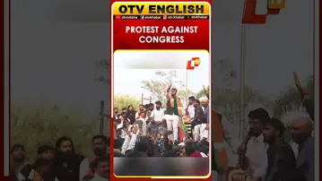 BJYM Protests Congress In Bhopal Following Youth Congress AI Summit Protest