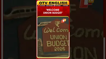 Sudarsan Pattnaik Creates Sand Sculpture On Puri Beach, Welcoming Union Budget 2026