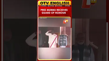 President Droupadi Murmu Receives Guard Of Honour On Arrival At Parliament For Budget Session