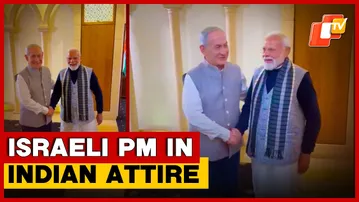 Israeli PM Benjamin Netanyahu Surprises PM Modi In Indian Traditional Dress