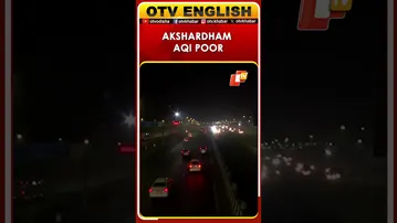 Akshardham Visuals: New Delhi AQI 294 (Poor) Claimed By CPCB