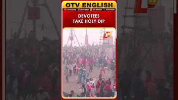 Devotees Take Holy Dip At Sangam During Magh Mela On Basant Panchami