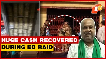 Stacks Of Cash Recovered During ED Raid At Ganjam BJD Leader’s Residence
