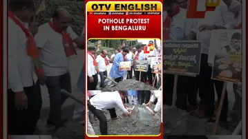 Pothole Politics: BJP Targets Congress Govt With Bengaluru Protest