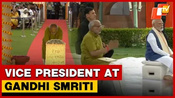 Vice President C.P. Radhakrishnan Attends Prayer Meeting At Gandhi Smriti | OTV