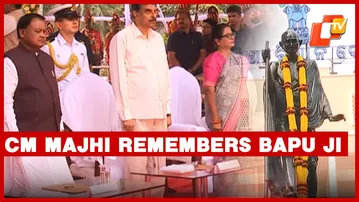 Odisha CM Mohan Majhi Pays Tribute To Mahatma Gandhi On Martyrs’ Day