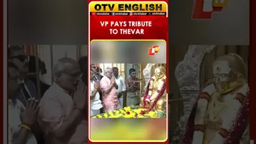 Tamil Nadu | Vice President C P Radhakrishnan Pays Tribute To Pasumpon Muthuramalinga Thevar