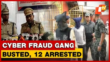 Jharsuguda Police Bust Major Cyber Fraud Gang, 12 Arrested