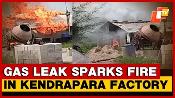 Major Fire Breaks Out At Puri Cement Block Factory, Workers Escape Narrowly