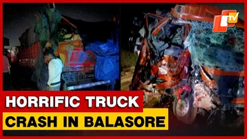 Road Accident On NH-60 in Balasore Leaves Truck Driver Critically Injured