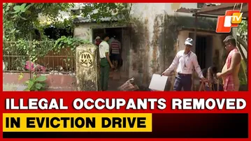 Eviction Drive Begins In Bhubaneswar Unit-II, Illegal Occupants Removed From Govt Quarters