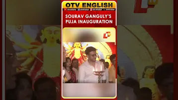 Durga Puja 2025: Sourav Ganguly Lights Lamp At Pandal In His Home