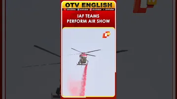 Suryakiran And Sarang Teams Of IAF Perform Aerobatic Show At Jal Mahal