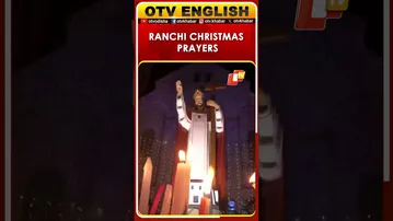 People Offer Prayers And Light Candles At Ranchi Cathedral For Christmas