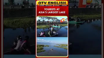 Tourists Enjoy Boating At Asia's Largest Loktak Lake In Manipur