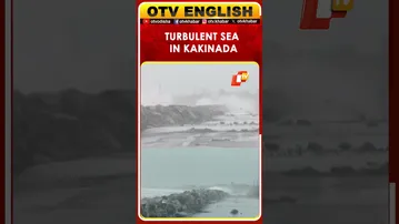 Sea Turns Turbulent At Kakinada-Uppada Beach Road Under Influence Of Cyclone Montha