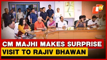 CM Mohan Majhi Conducts Surprise Inspection At Rajiv Bhawan In Bhubaneswar | Odisha