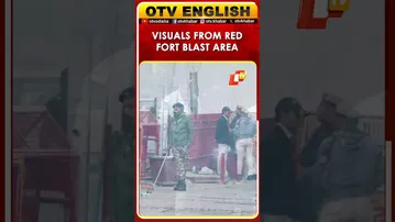 Latest Visuals From The Spot Where A Blast Occurred In A Hyundai I20 Car Near Red Fort